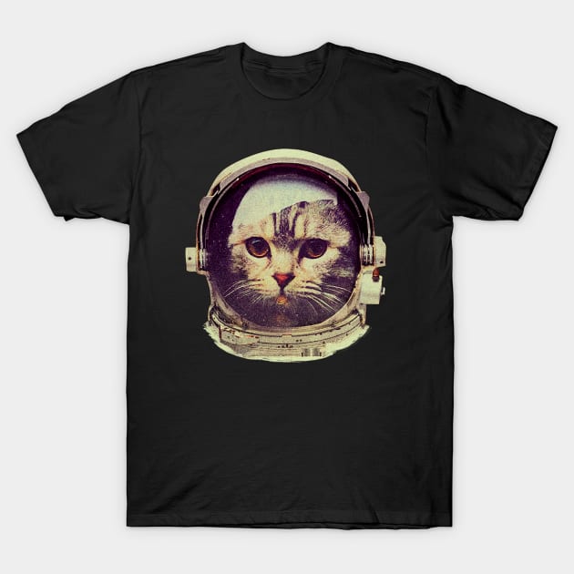 Astronaut Space CAT T-Shirt by Vanilla Susu